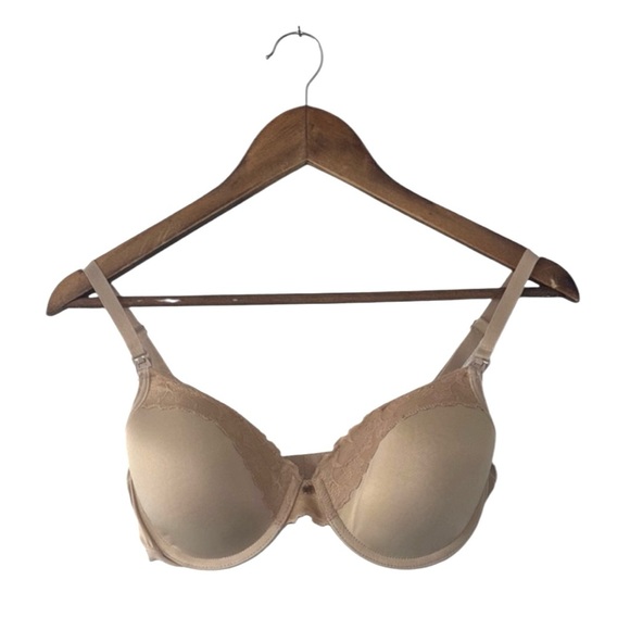 Natori Nursing Bra Lace Underwire Nude Tan Adjustable Pregnancy Comfort Size 36C - Picture 1 of 5